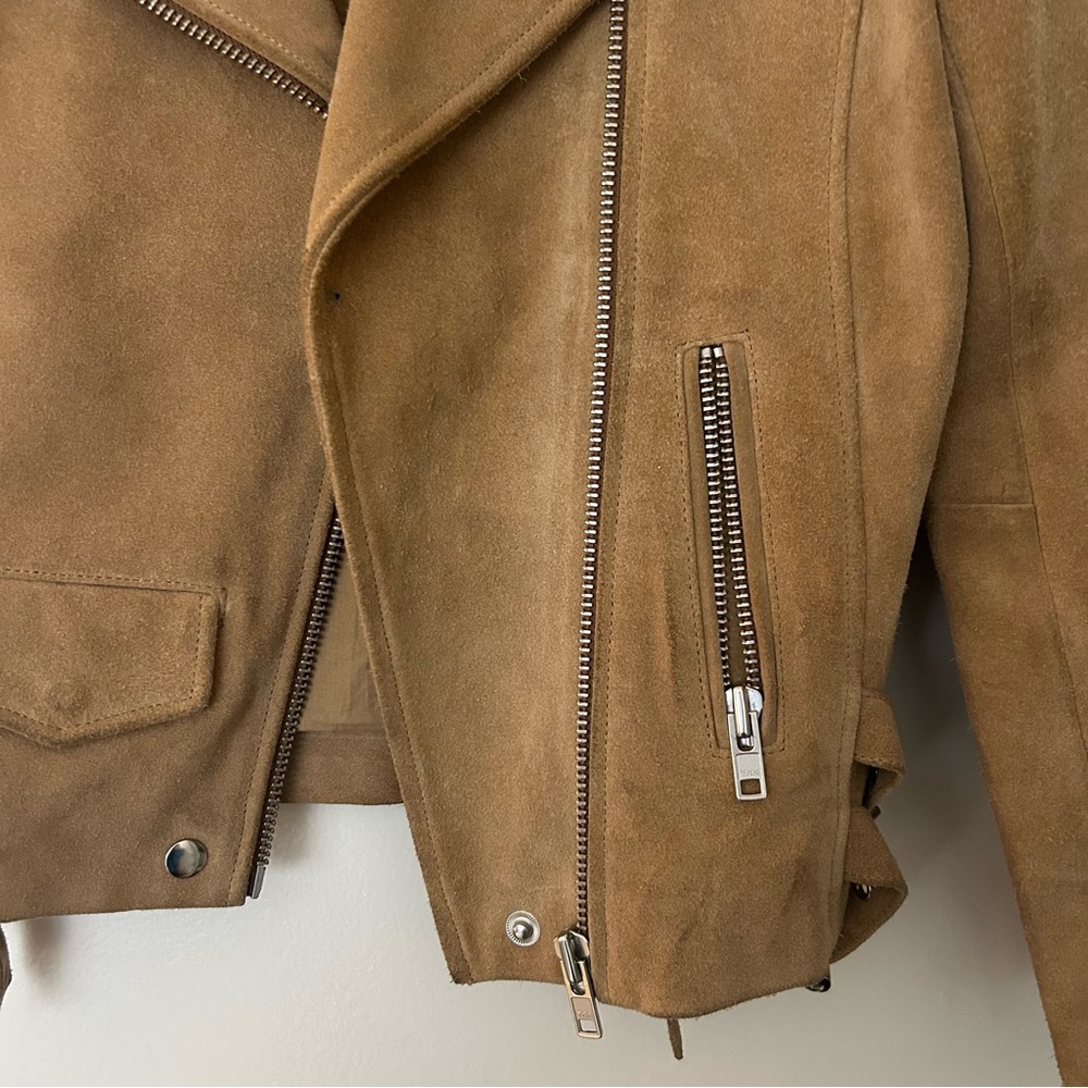 OAK NYC Tan Suede Women's Jacket - Picture 2 of 8